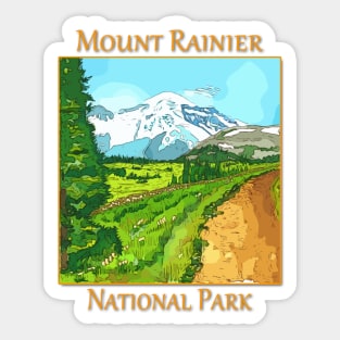 Mount Rainier National Park Sticker